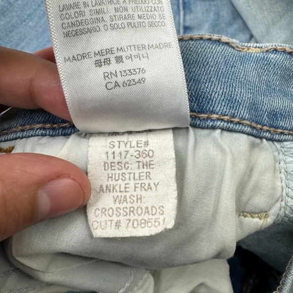 MOTHER The Hustler Ankle Fray Crossroads Jeans - Picture 8 of 14